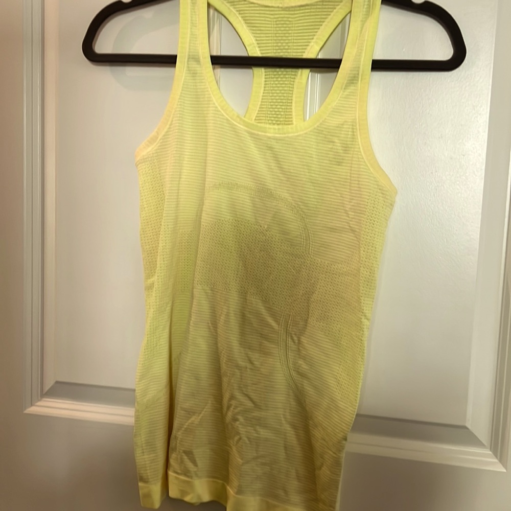 Neon yellow Lululemon tank!!